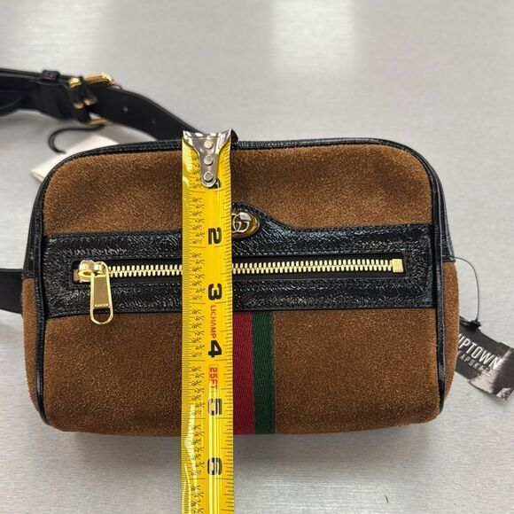 Gucci Brown and Black Belt Bag with Signature Webbing - Picture 11 of 11